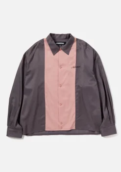 Bicolor Rayon Shirt Ls