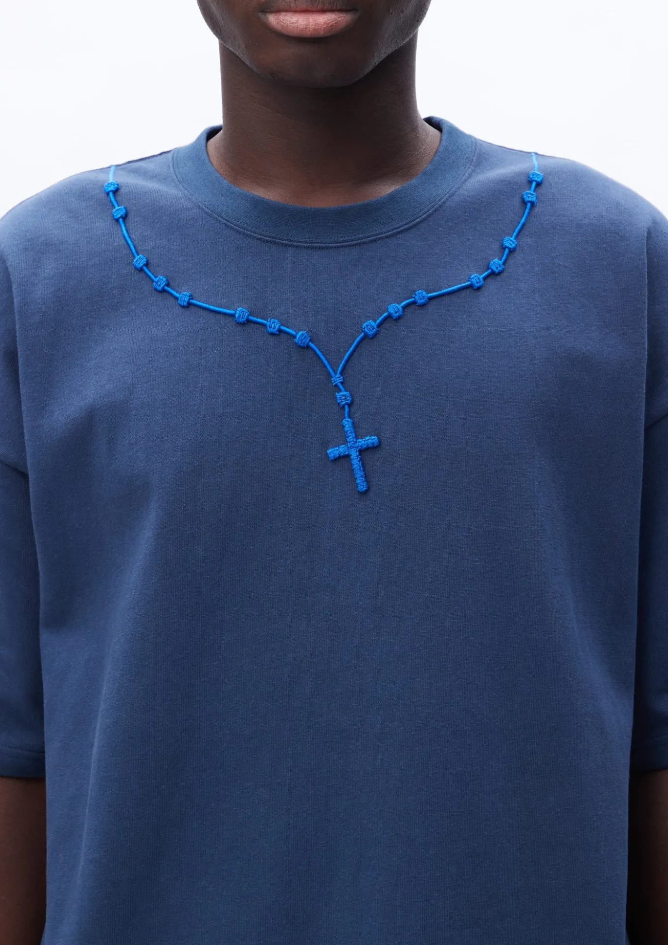 Cross Embroidery Crewneck Ss