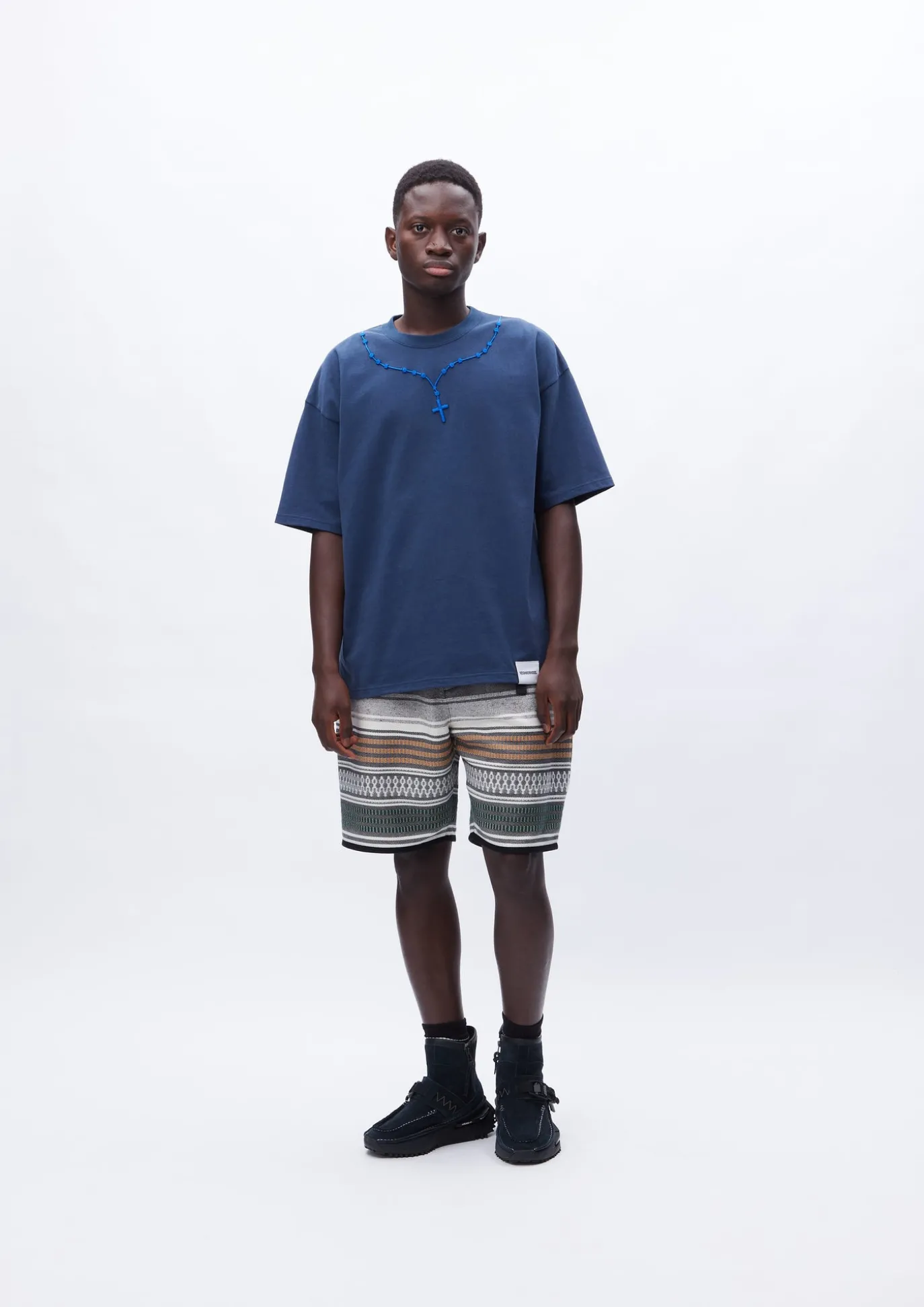 Cross Embroidery Crewneck Ss