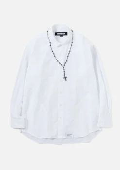Cross Embroidery Shirt Ls