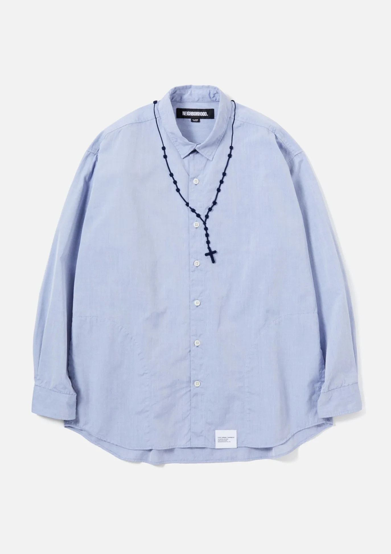 Cross Embroidery Shirt Ls