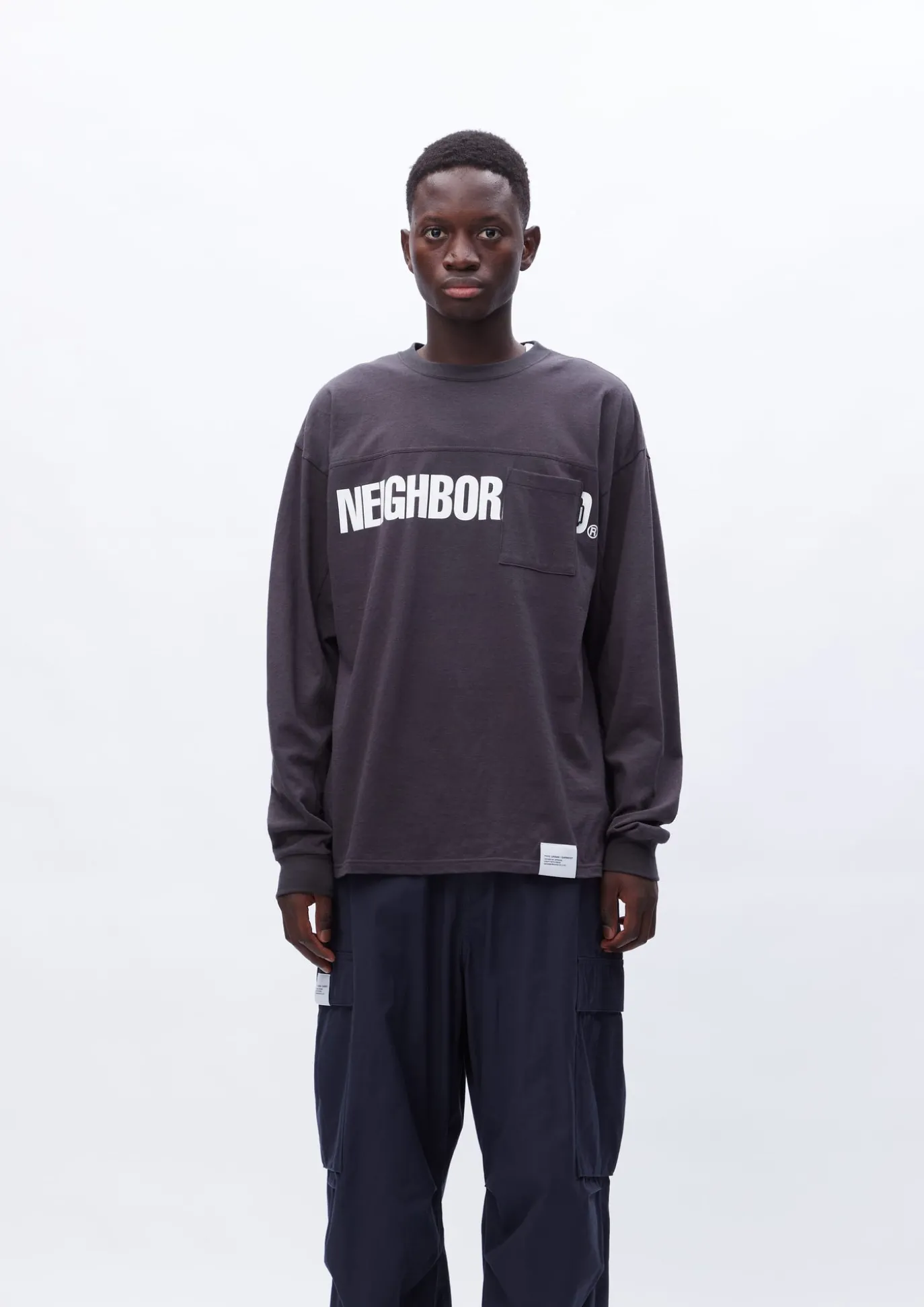 Logo Print Crewneck Ls