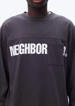 Logo Print Crewneck Ls