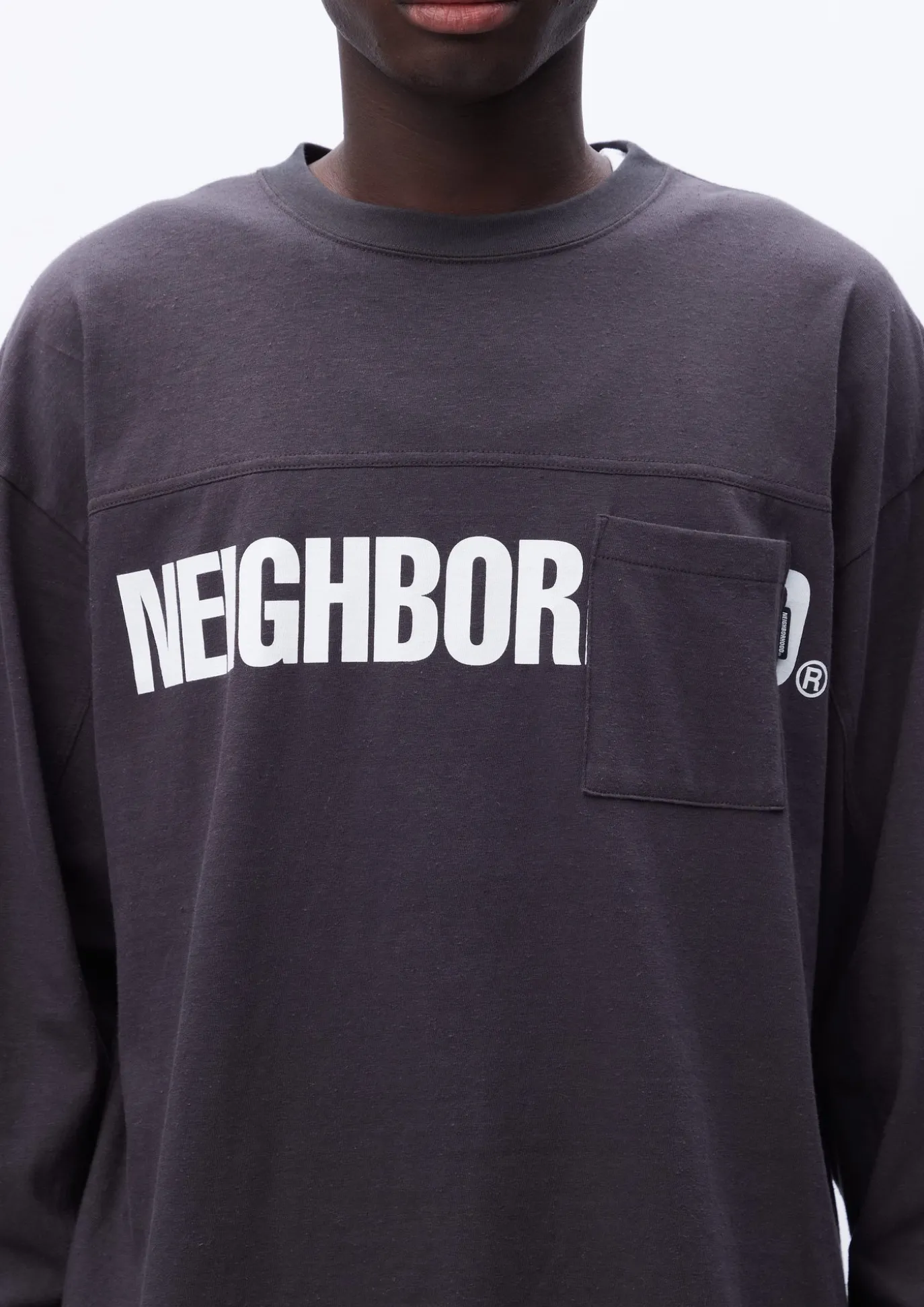 Logo Print Crewneck Ls