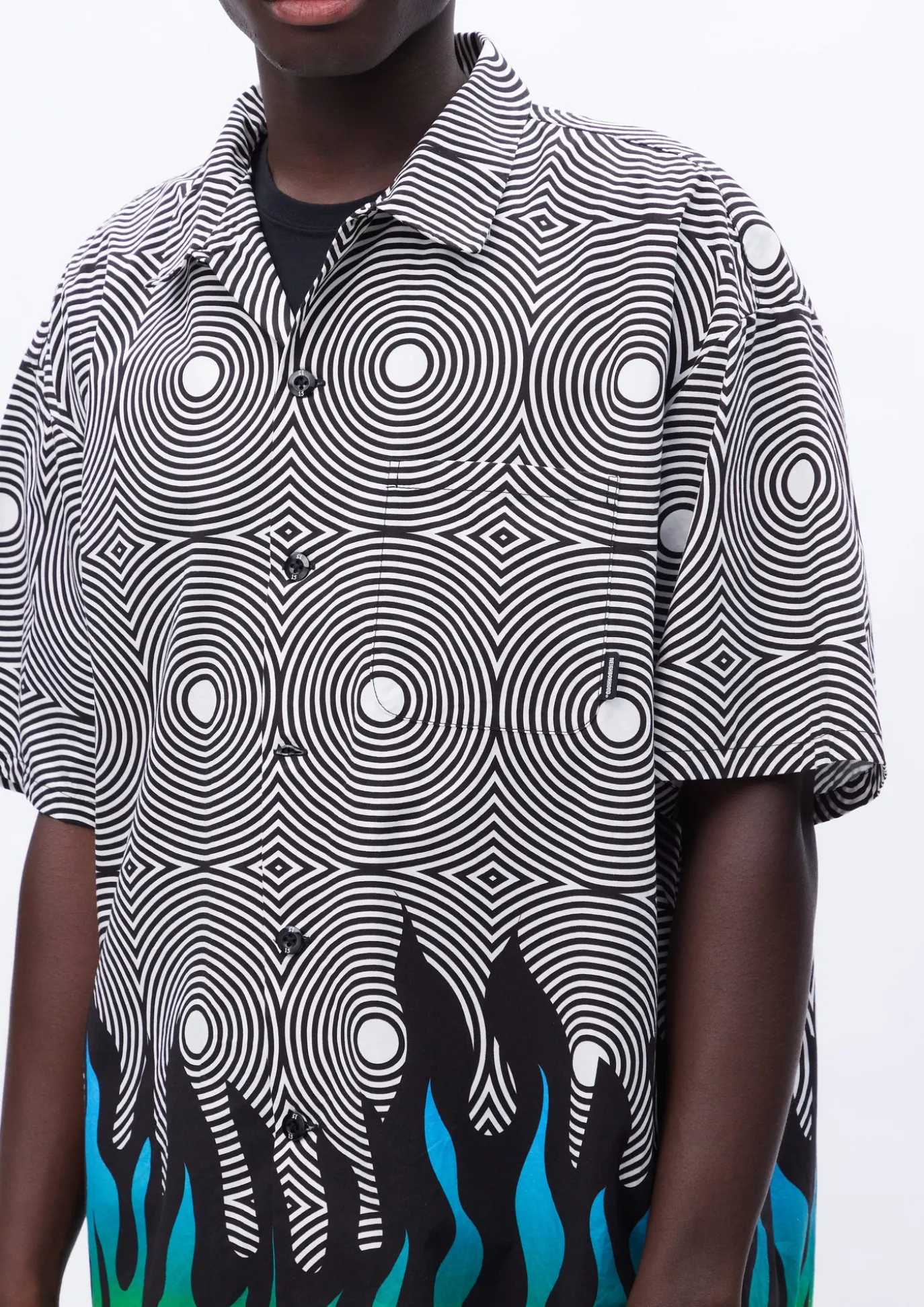 Nh X Dsc . Flamepattern Shirt Ss