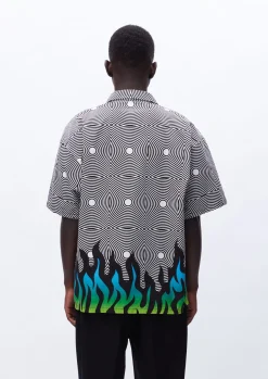 Nh X Dsc . Flamepattern Shirt Ss