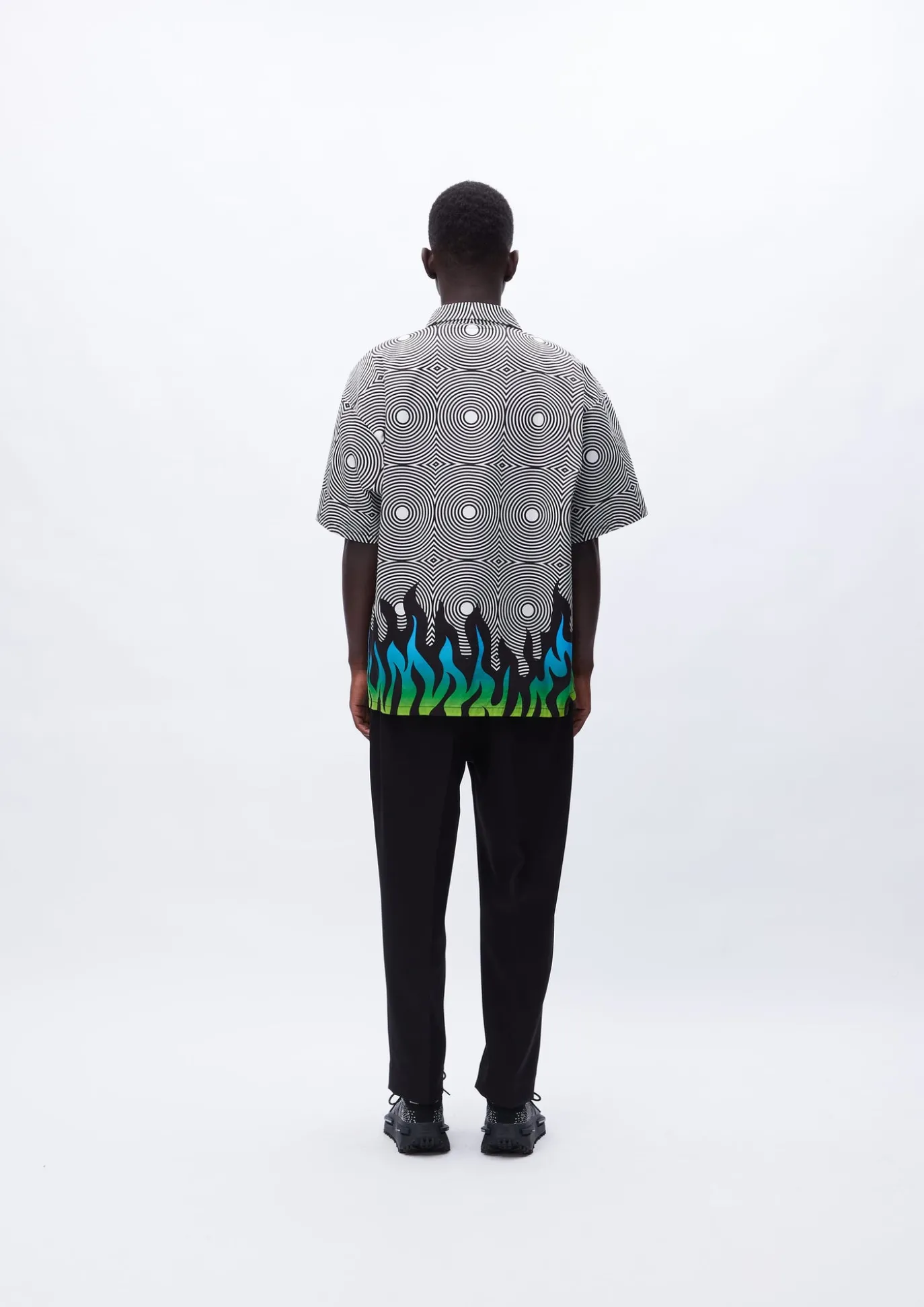 Nh X Dsc . Flamepattern Shirt Ss