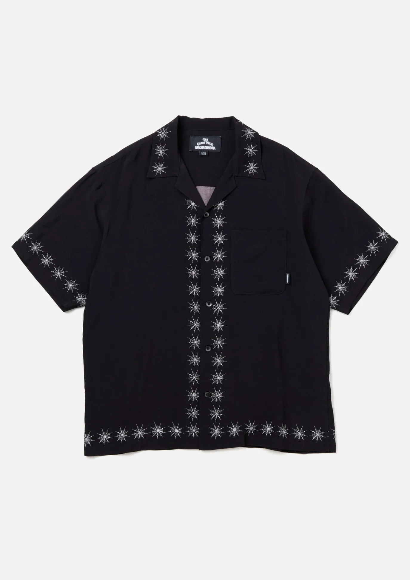 Nh X Great Frog Spiderweb Hawaiian Shirt Ss