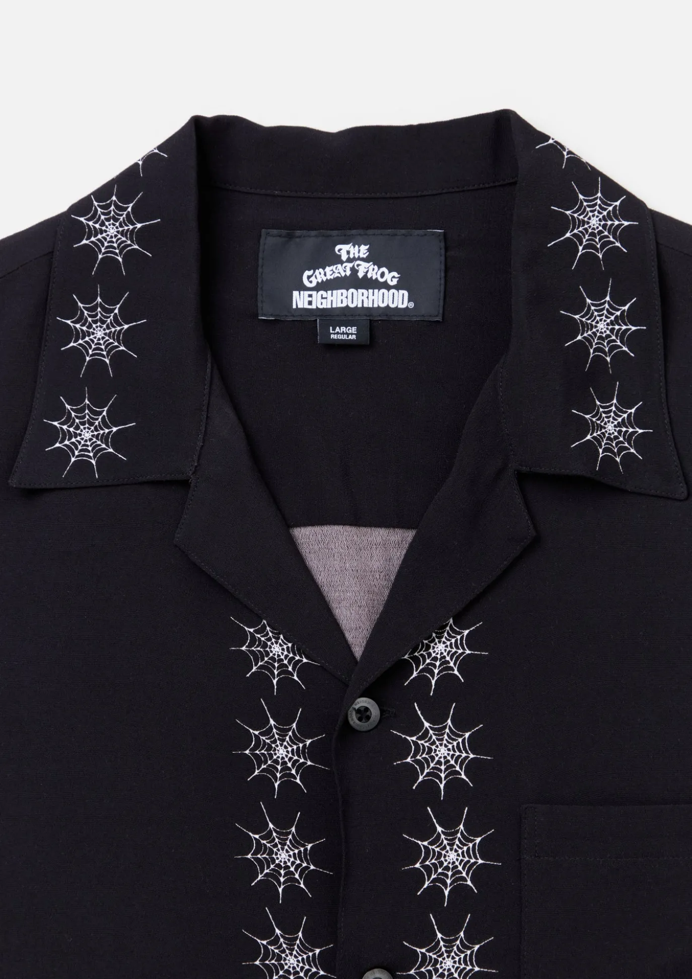 Nh X Great Frog Spiderweb Hawaiian Shirt Ss