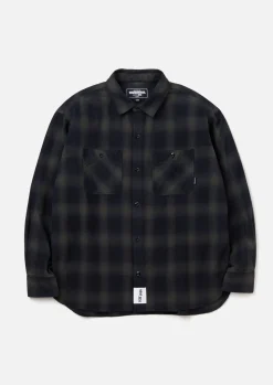 Nh X Wind And Sea . Ombre Check Shirt Ls