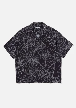 Spiderweb Hawaiian Shirt Ss