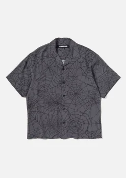 Spiderweb Hawaiian Shirt Ss