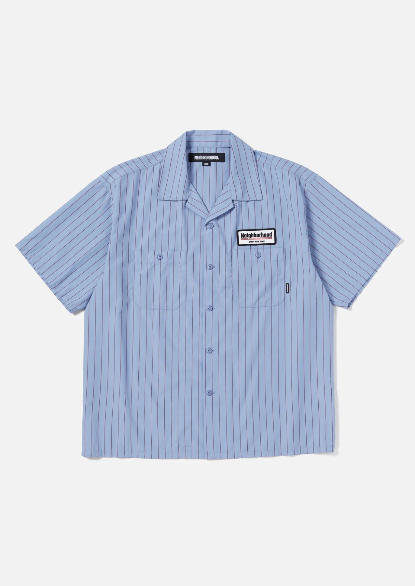 Stripe Work Shirt Ss