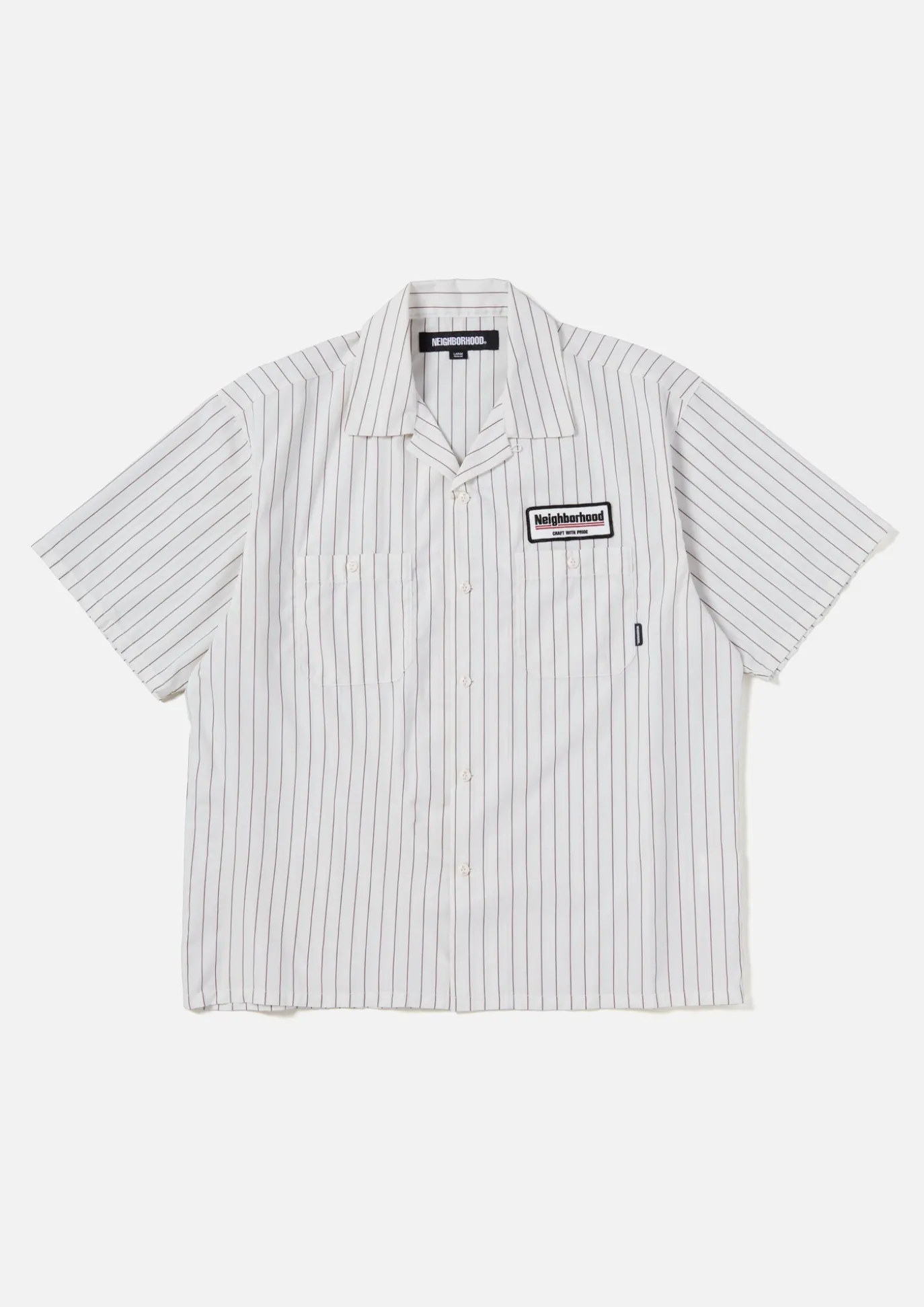Stripe Work Shirt Ss