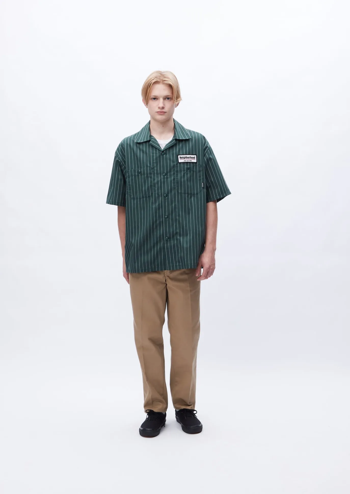 Stripe Work Shirt Ss