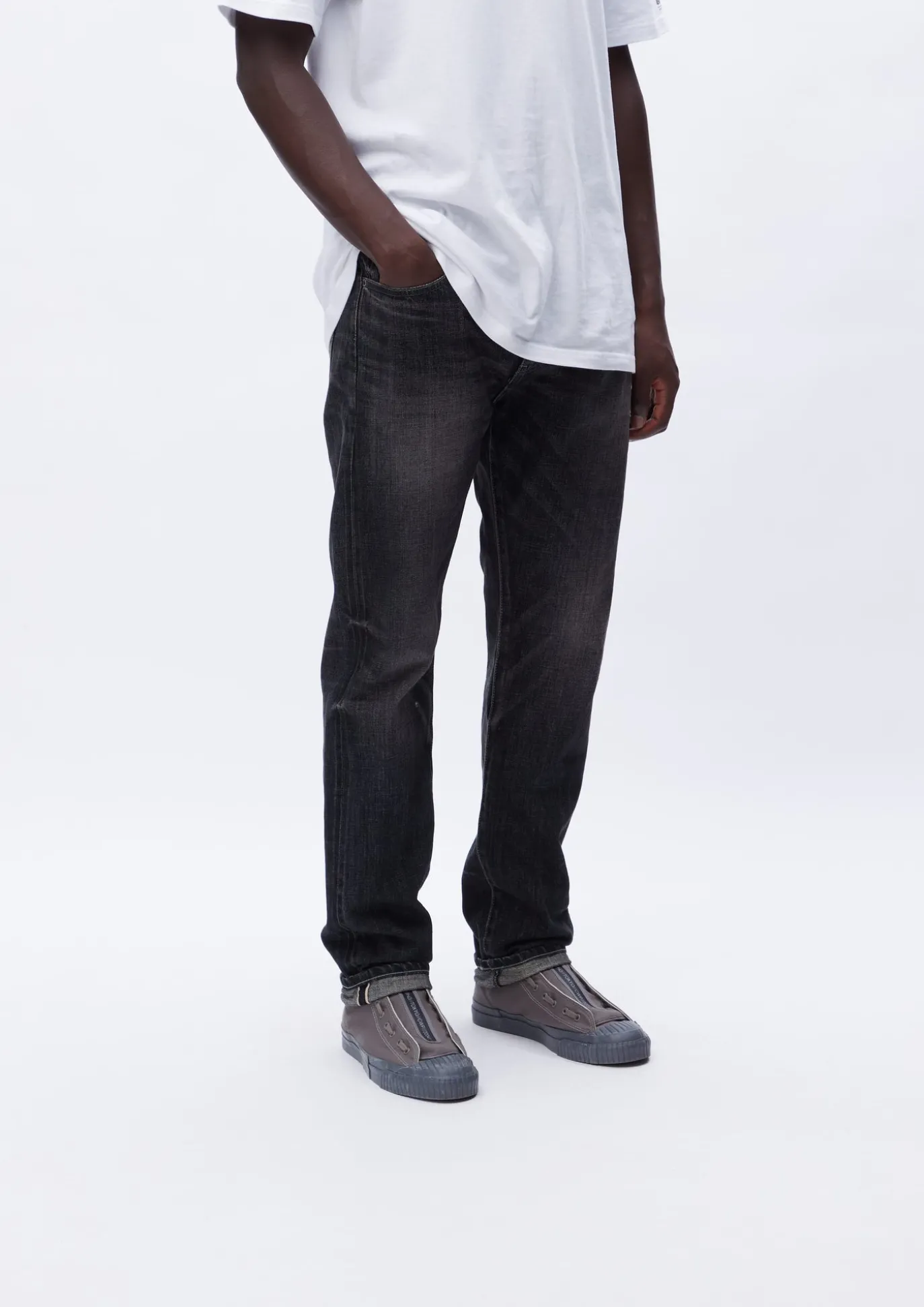 Washed Denim Dp Narrow Pants